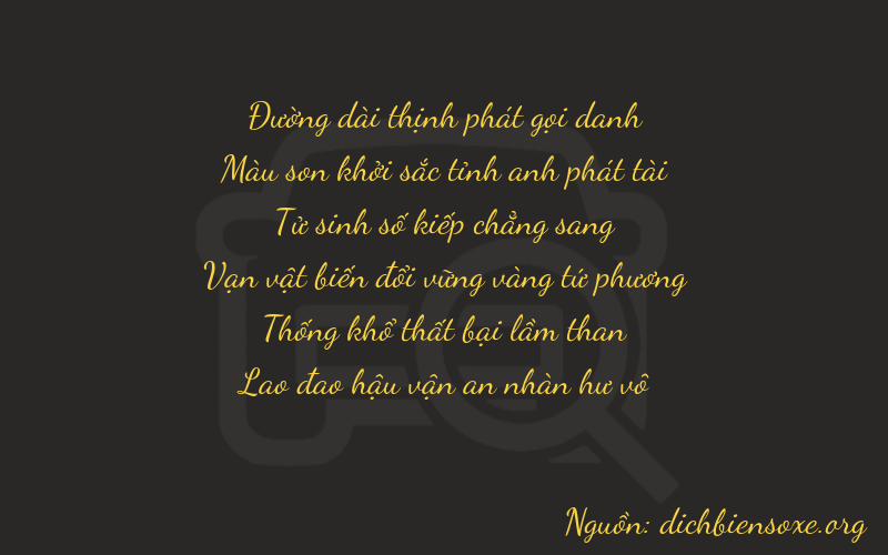 Thơ dịch biển số xe 87413