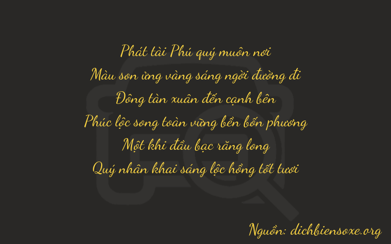 Thơ dịch biển số xe 87416