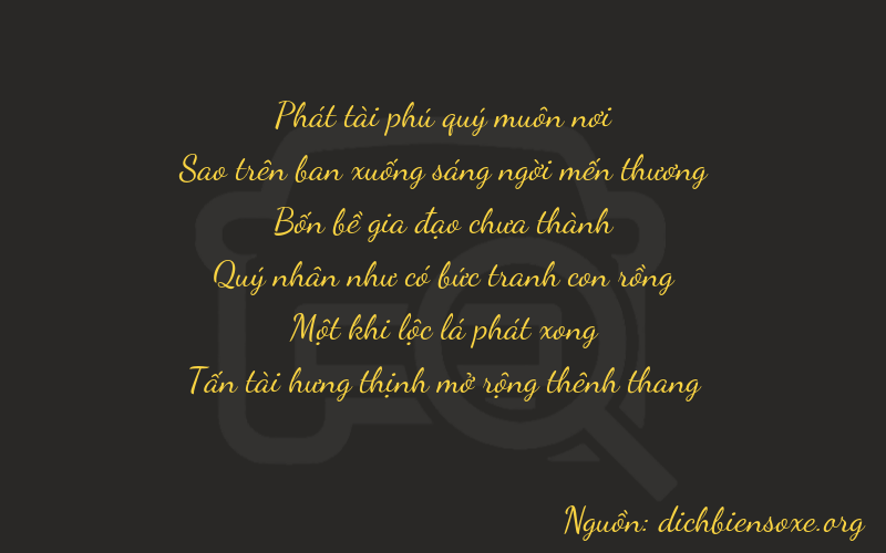 Thơ dịch biển số xe 87418