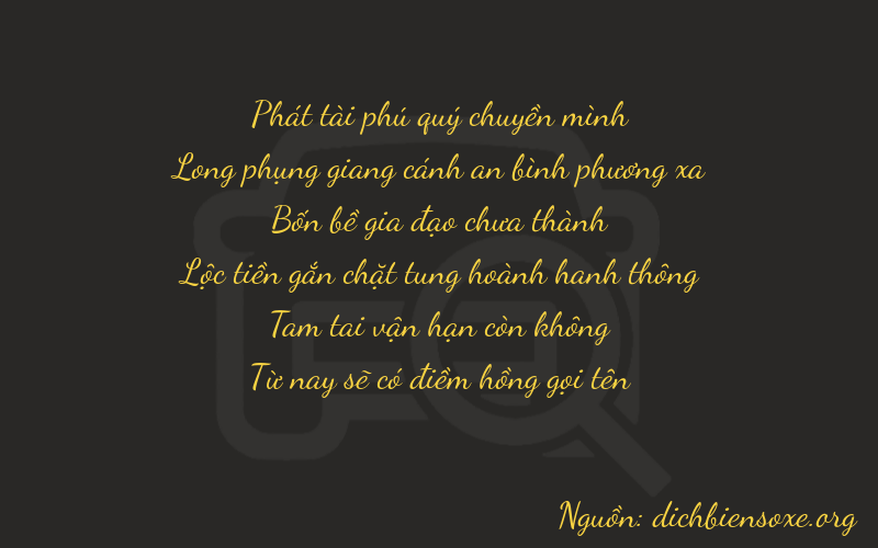 Thơ dịch biển số xe 87435