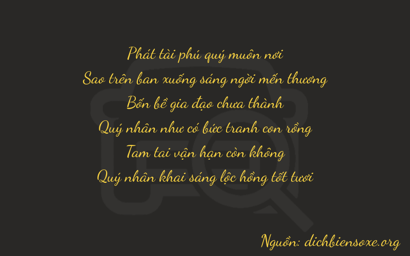 Thơ dịch biển số xe 87436