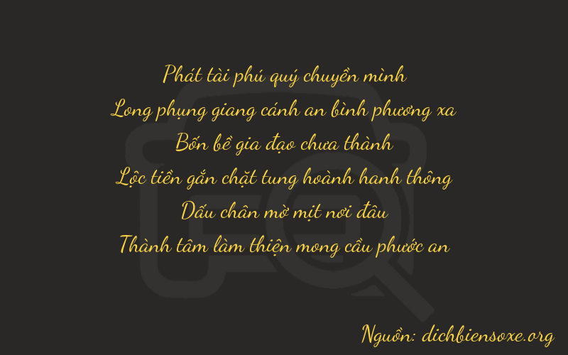 Thơ dịch biển số xe 87453