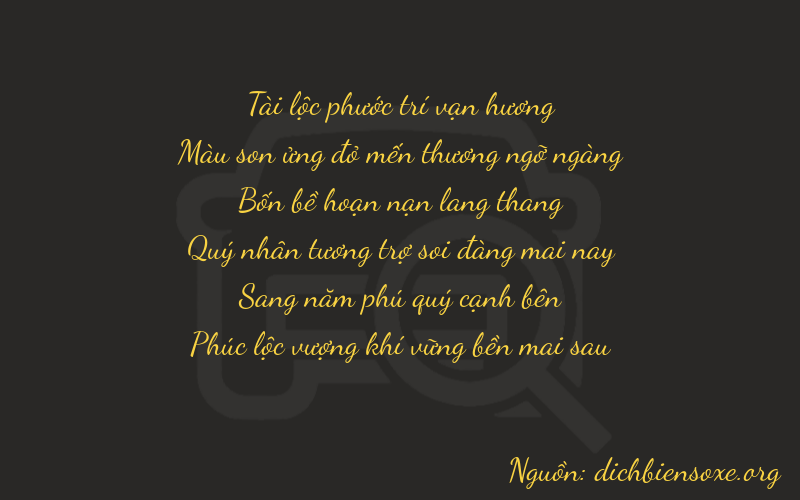 Thơ dịch biển số xe 87456