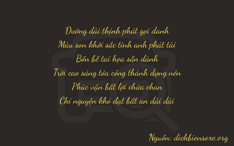 Thơ dịch biển số xe 87467