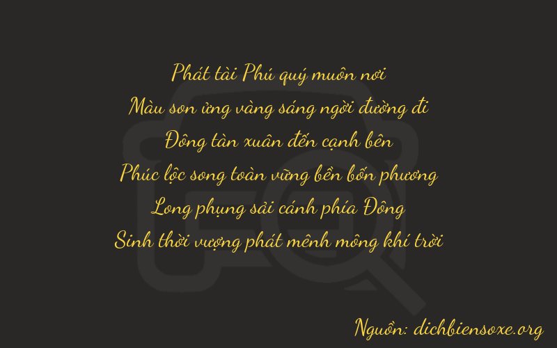 Thơ dịch biển số xe 87470