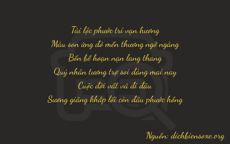 Thơ dịch biển số xe 87474