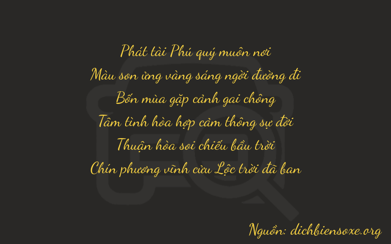 Thơ dịch biển số xe 87479