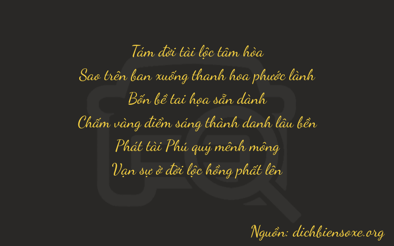 Thơ dịch biển số xe 87484