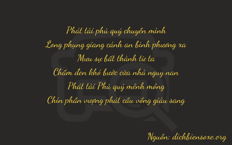 Thơ dịch biển số xe 87489