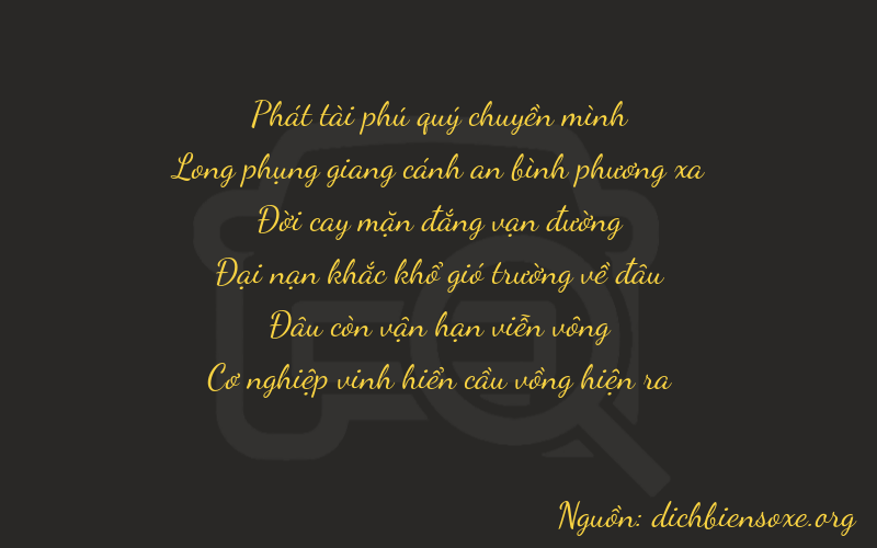 Thơ dịch biển số xe 87507