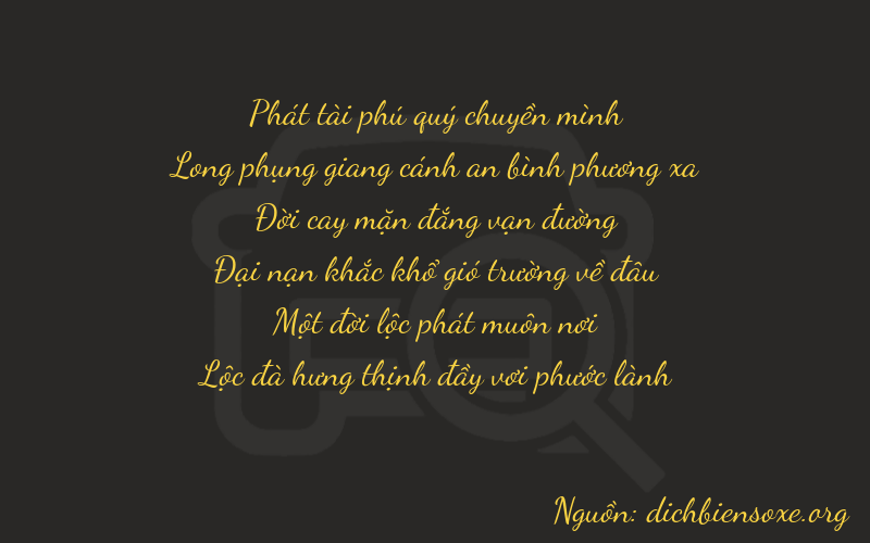 Thơ dịch biển số xe 87516
