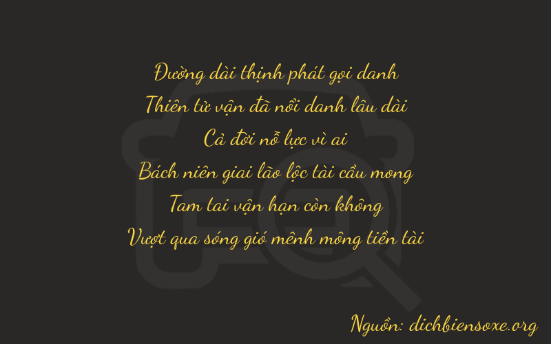Thơ dịch biển số xe 89133