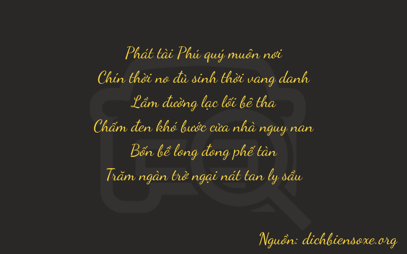 Thơ dịch biển số xe 89146