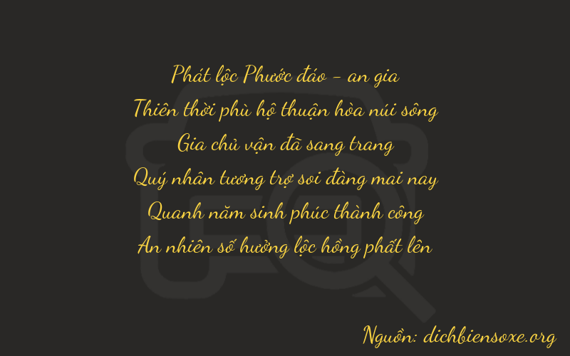 Thơ dịch biển số xe 89154