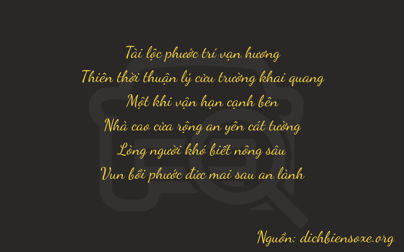 Thơ dịch biển số xe 89167