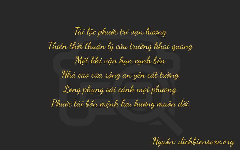 Thơ dịch biển số xe 89176
