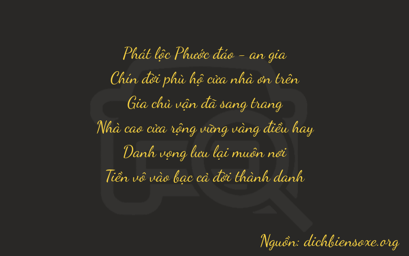 Thơ dịch biển số xe 89180