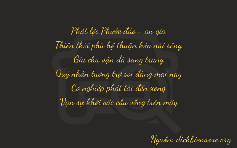 Thơ dịch biển số xe 89181