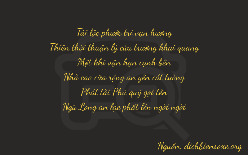 Thơ dịch biển số xe 89185