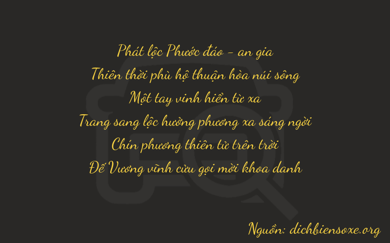 Thơ dịch biển số xe 89199