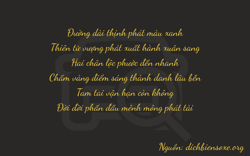 Thơ dịch biển số xe 89233