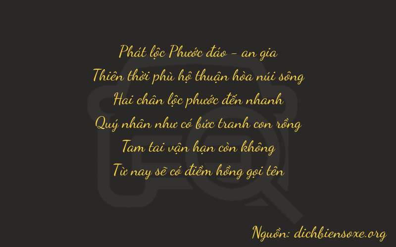Thơ dịch biển số xe 89235