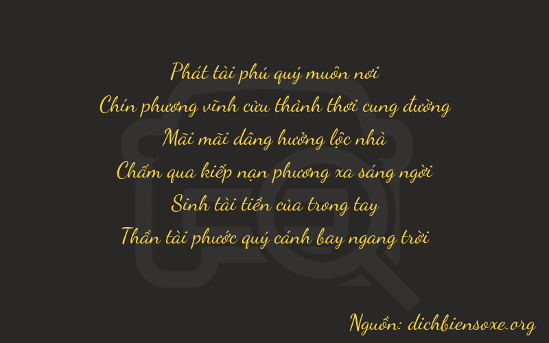 Thơ dịch biển số xe 89237