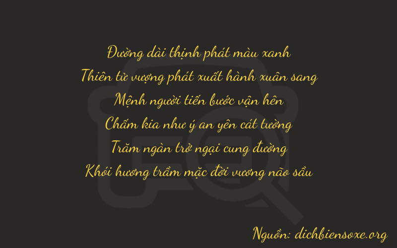 Thơ dịch biển số xe 89278