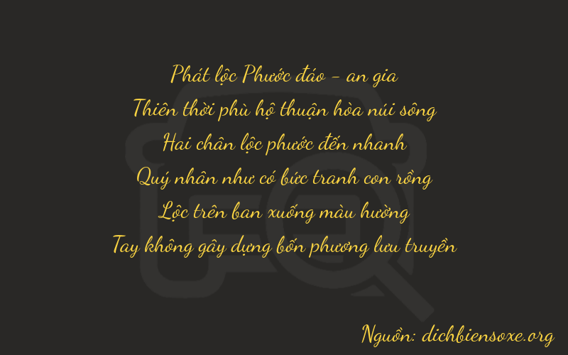 Thơ dịch biển số xe 89280