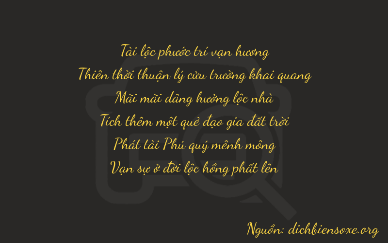 Thơ dịch biển số xe 89284