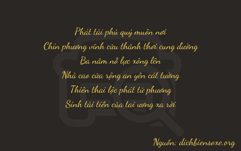 Thơ dịch biển số xe 89345