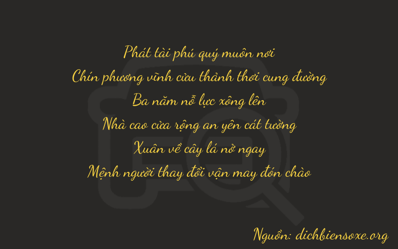 Thơ dịch biển số xe 89363