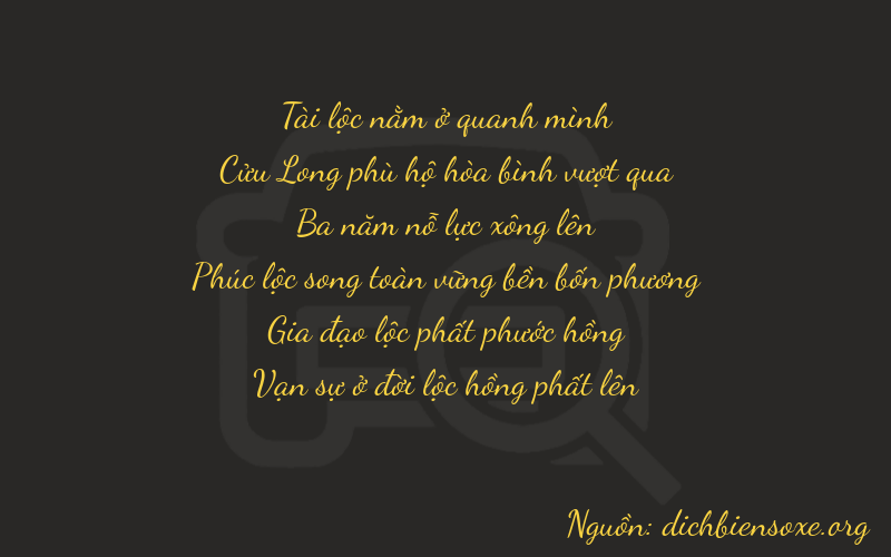 Thơ dịch biển số xe 89364