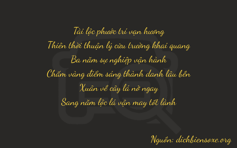 Thơ dịch biển số xe 89365
