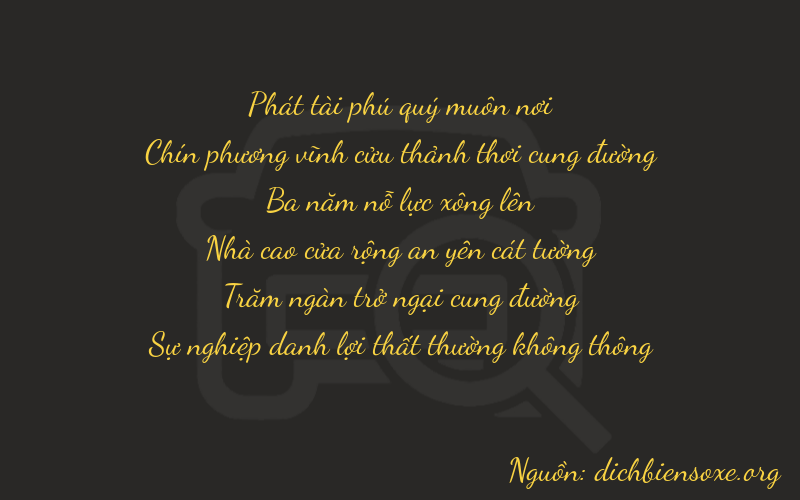 Thơ dịch biển số xe 89372