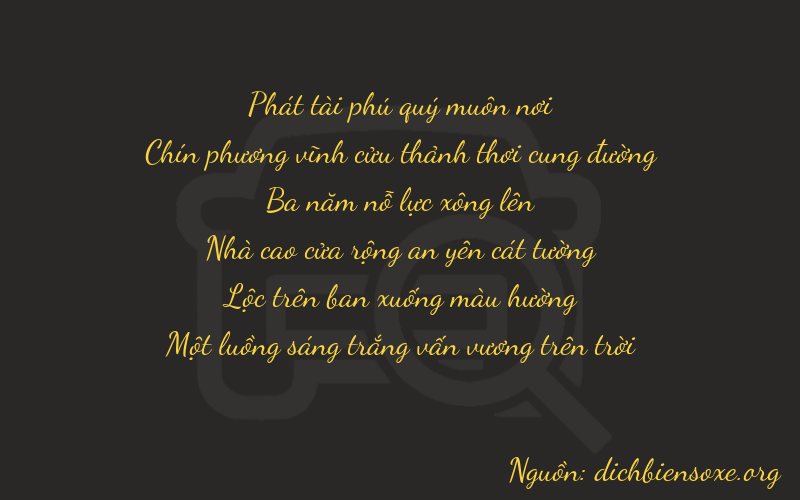 Thơ dịch biển số xe 89381