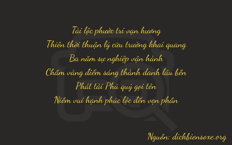 Thơ dịch biển số xe 89383