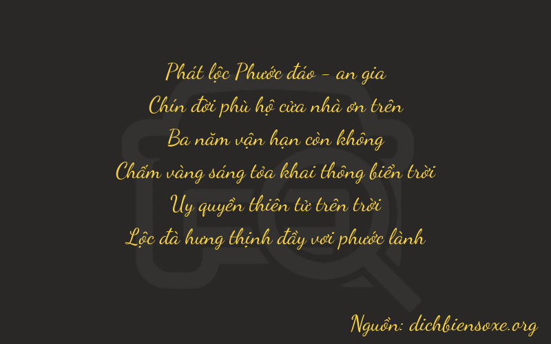 Thơ dịch biển số xe 89396