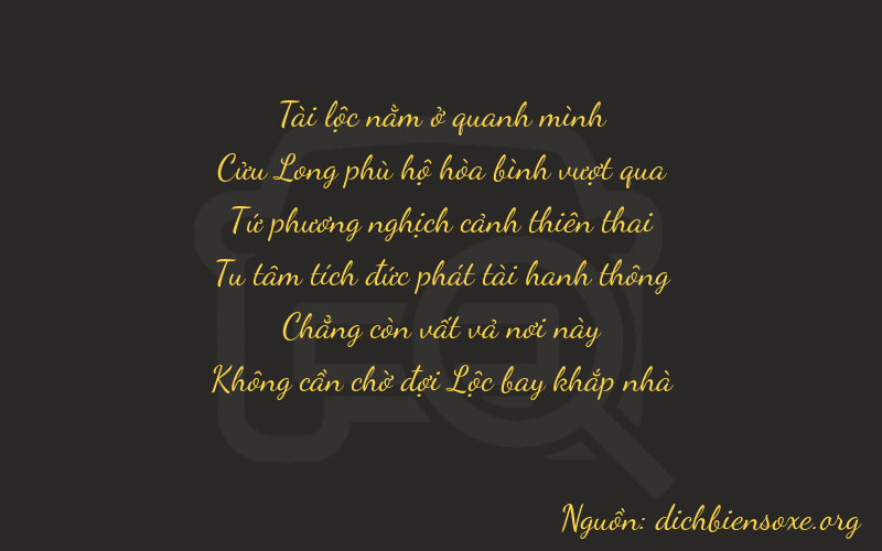 Thơ dịch biển số xe 89400