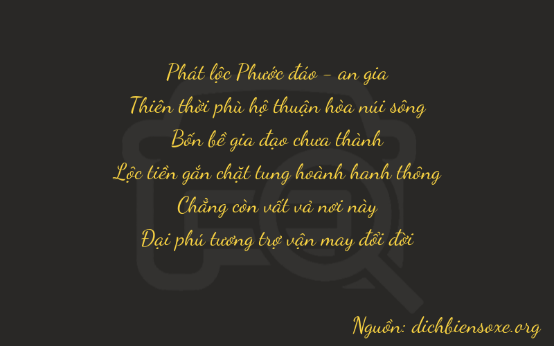 Thơ dịch biển số xe 89406