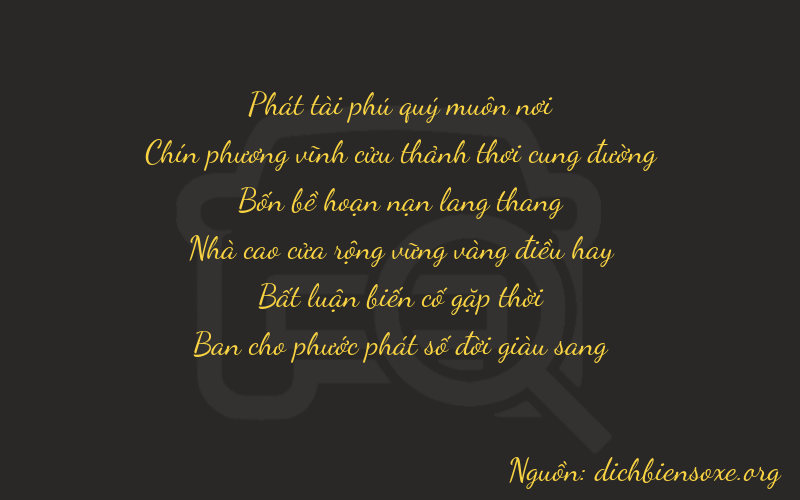 Thơ dịch biển số xe 89408