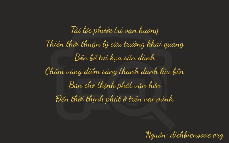 Thơ dịch biển số xe 89428
