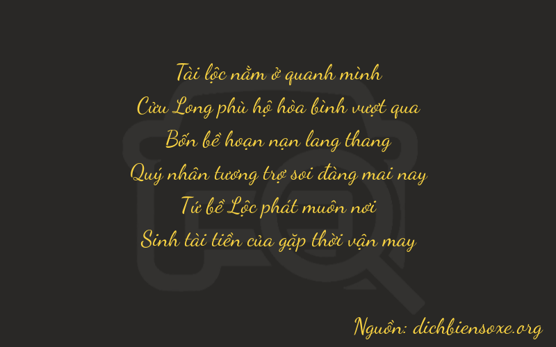 Thơ dịch biển số xe 89445
