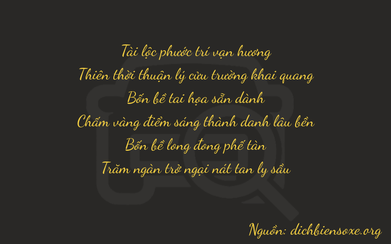 Thơ dịch biển số xe 89446