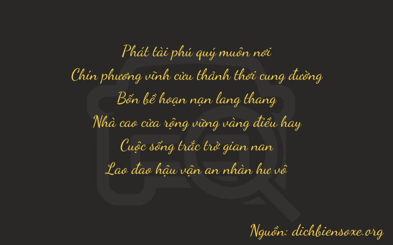 Thơ dịch biển số xe 89453