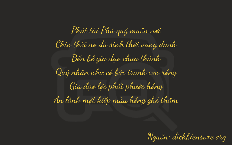 Thơ dịch biển số xe 89461