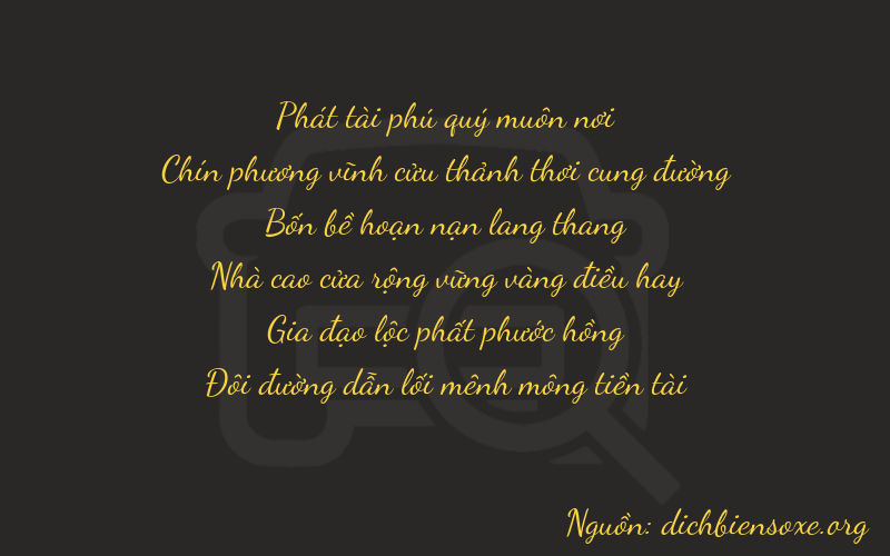 Thơ dịch biển số xe 89462