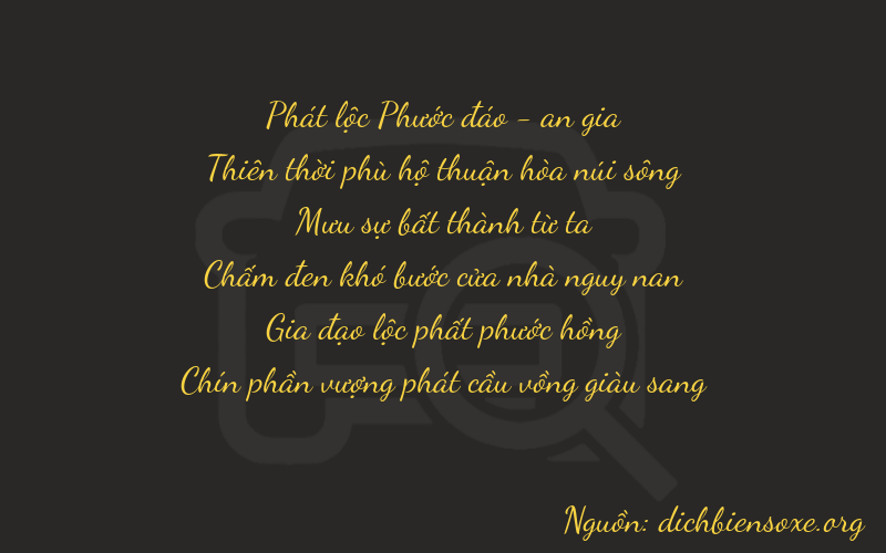 Thơ dịch biển số xe 89469