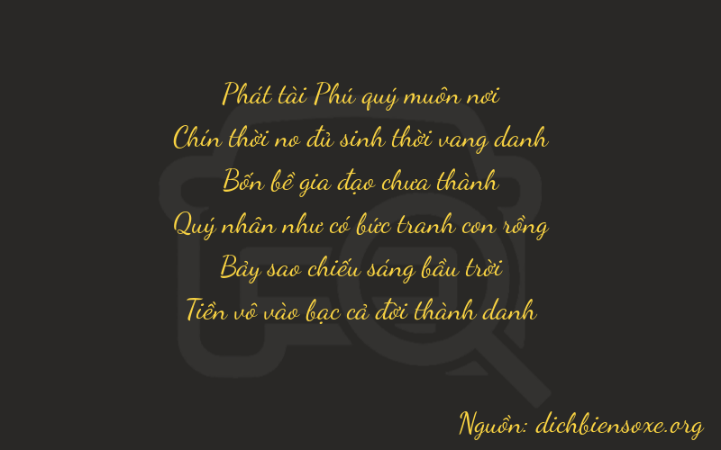Thơ dịch biển số xe 89470