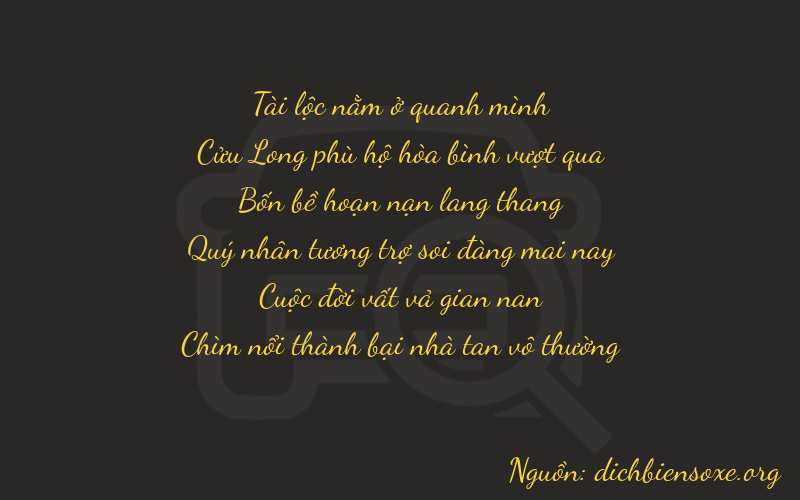 Thơ dịch biển số xe 89472